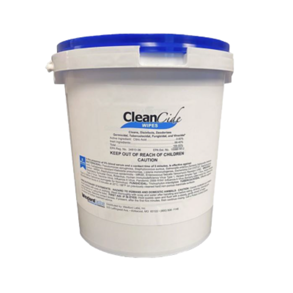 Wexford Labs CleanCide Germicidal Disinfectant Wipes - Case of 4 COV012027